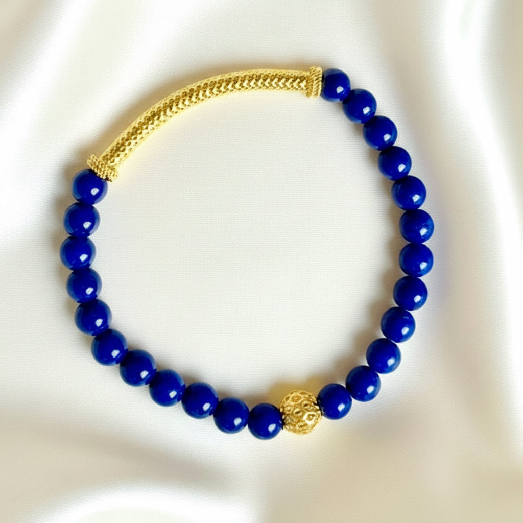 Capri Cobalt Lapis & Gold Vermeil Bracelet
