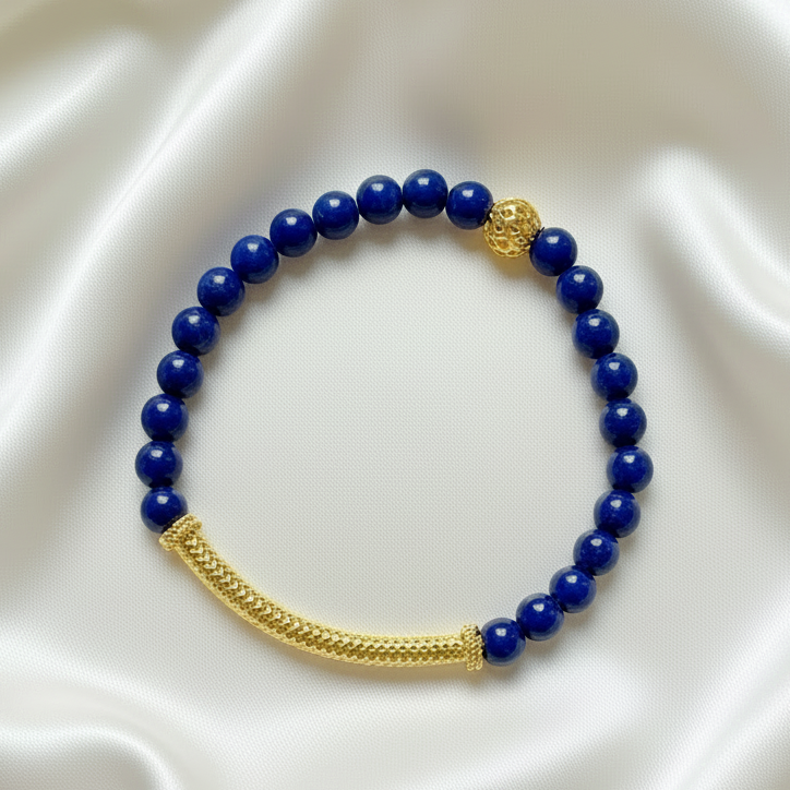 Capri Cobalt Lapis & Gold Vermeil Bracelet