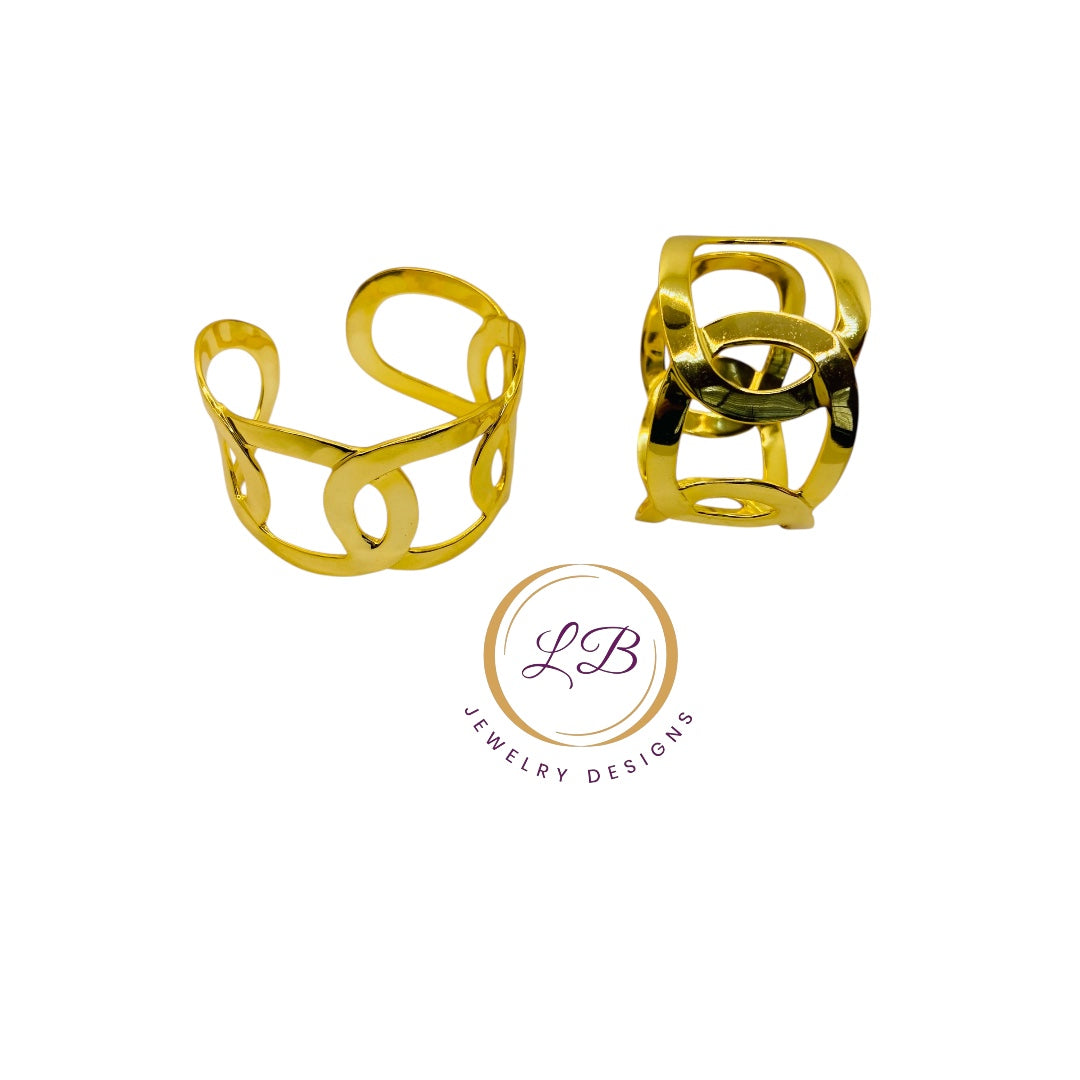 18k Gold-Filled Adjustable Cuff Bracelet